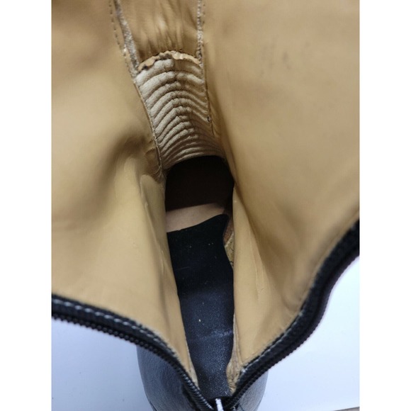 Vintage Fieldsheer Black Motorcycle Biker Boots Size 7 Needs Insoles - Picture 11 of 12